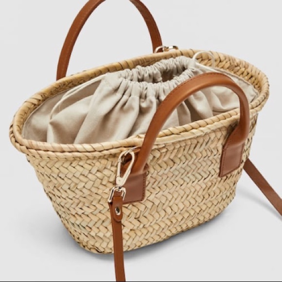 NWT Zara Mini Tote with Leather - Picture 5 of 8